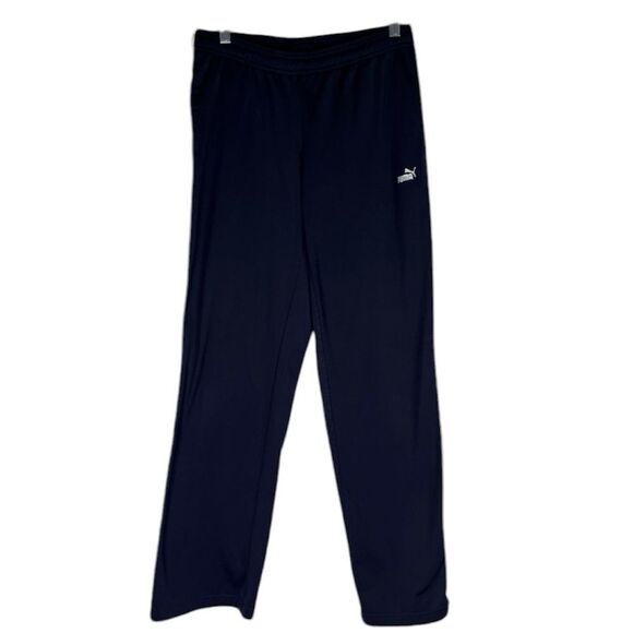 Puma Track Pants Women’s Blue Yellow Y2K Pull On Stretch Waist L Athletic - Picture 1 of 10